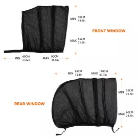 AUTOXBERT 4* Universal Car Sun Mesh Blind Side Window UV Protector Sun Shade For Kids Baby