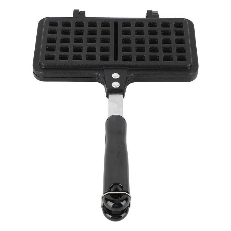 Double Waffle Baking Pan, Aluminum Stovetop Waffle Maker with Even