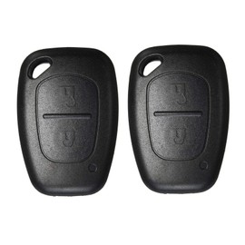 Heart Horse 2 Buttons Keyless Remote Key Shell Key Fob Compatible with Opel Movano Vivaro Renault Traffic Kangoo Nissan Primastar (No Blade) (Pack of 2 without Blade)