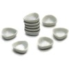 Hobby shop 10 White Ceramic Plate Dish Bowl Dollhouse Miniatures