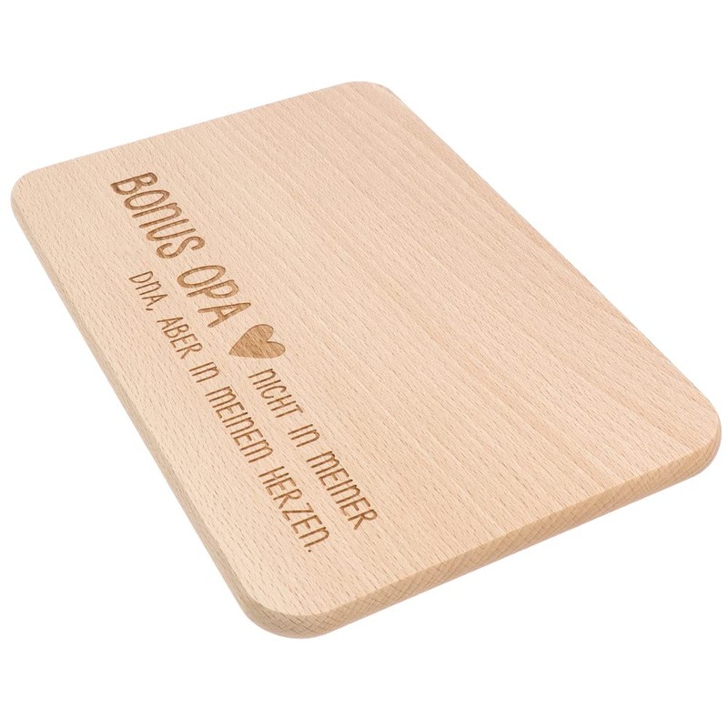 Spruchreif Breakfast Board with Engraving "Bonus Papa" | Bread Board
