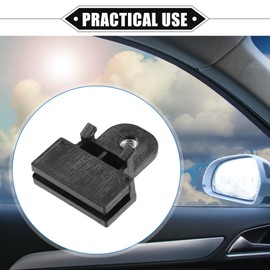 VekAuto 4 Pcs Window Door Glass Channel Retainer Clip, 1.93"x1.57"x0.75" Glass Regulator Holder Sash Clip Universal for Car Truck Van Durable Plastic Black