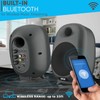 PYLE Powered Bookshelf Speakers- Bluetooth Studio Monitor Speaker Set, Tv