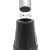QTY 4pcs 12mm (1/2") Small Black Rubber Ferrules Tips Ends