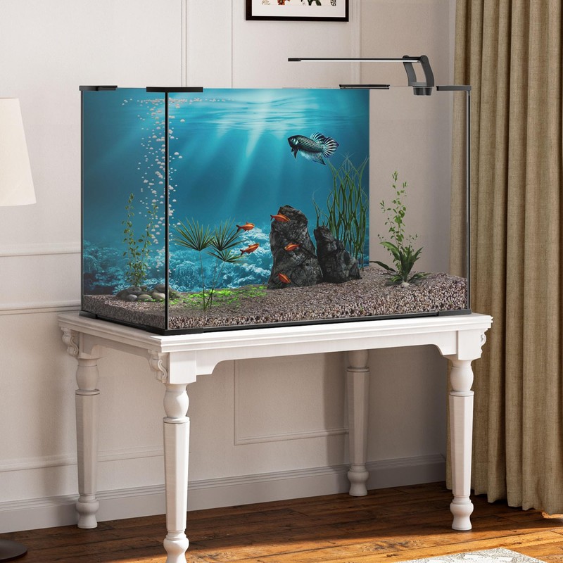 MIRRORANG 76 x 46 cm Underwater Theme Aquarium Background Sunshine