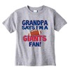 NanyCrafts' Childrens' Grandpa's Says I'm a Giants Fan Kids Shirt