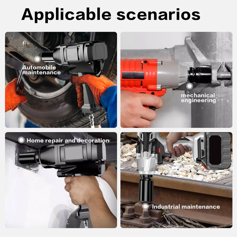 TONYNOL 1/2 Inch Deep Drive Impact Socket Set,12-Point,Metric (10mm-32mm),14 Pcs,Cr-Mo