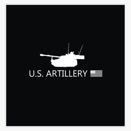 HOF Trading M109A6 Paladin: Field Artillery Vinyl Sticker Waterproof Decal Laptop Wall Window Bumper Sticker 5 inch HOF-VETERAN-STICKERS-382