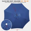 Blissun 9ft Patio Umbrella Replacement Canopy, Market Umbrella Top, Outdoor