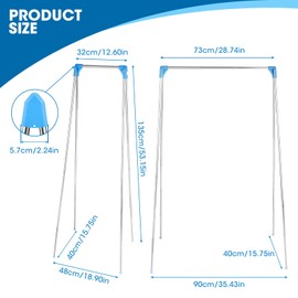 Portable Clothes Rack, Foldable, 13-28 Inch Extendable Clothes Rack, Foldable Hanger for Travel, Camping, Laundry, Laundry at Home, Extendable Clothes Airer