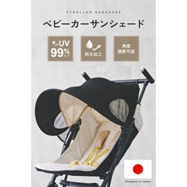 Plunmoln Baby Stroller Sun Shade Cover, Aftermarket, Large, AB Type, Universal Type, Heat Protection, Easy Installation