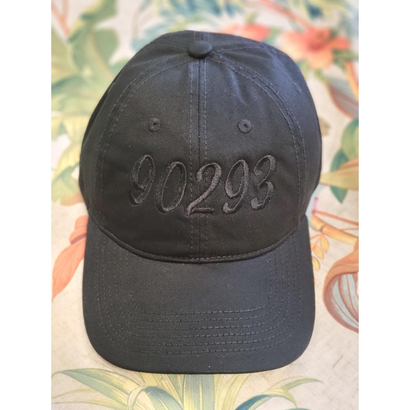 C-9B Custom zip code embroidered cotton baseball cap hat-black cap,