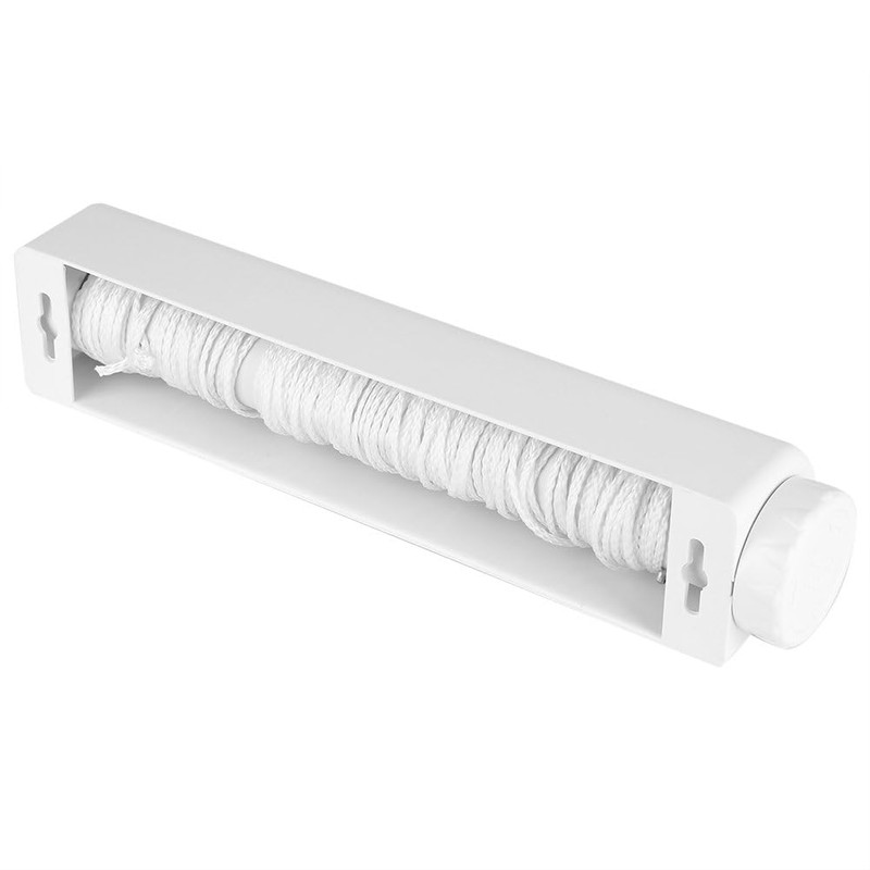 Nikou Retractable Washing Line, 3.2 m 4-Wire Clothes Airer, Wall