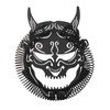 Matte Black Cocktail Strainer Bar Strainer with Demon Face Design
