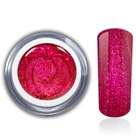 Glitter Gel Explosion Pink Red Colour Gel UV LED Gel RM Beautynails 1 x 5 ml (Pack of 1)