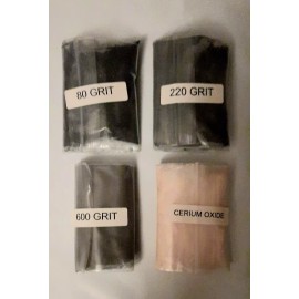 Rock Tumbler 4 Stage Grit Kit 80, 220, 600, Cerium Oxide Polish For 3lb Tumbler