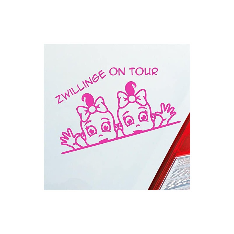 Hellweg Druckerei Car Sticker Twins on Tour Board Baby Girl