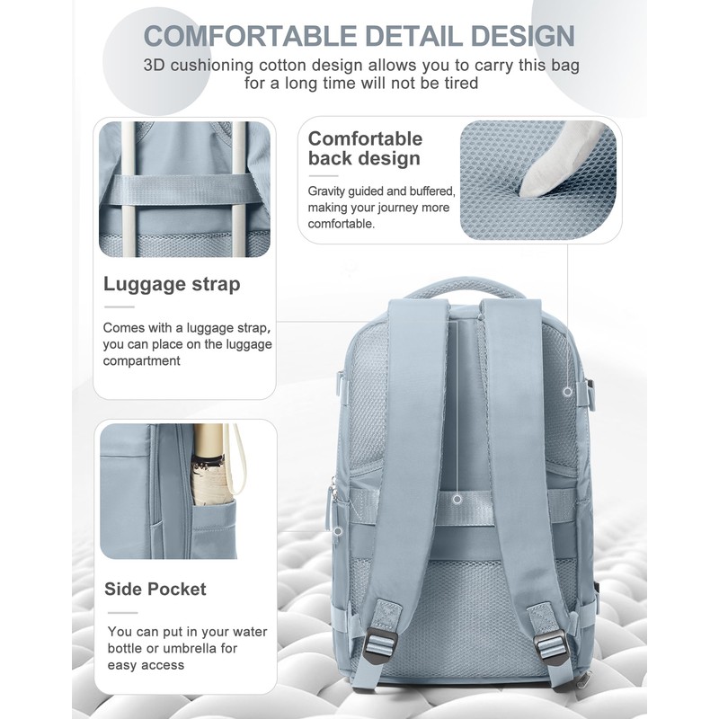 coowoz Travel Backpack Carry On for Women Man Gym Backpack