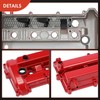 A-Premium Upgraded Aluminum Engine Valve Cover with Gasket and Oil