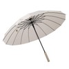 Large Umbrella Automatic Open 16 Ribs Waterproof with Cover Long