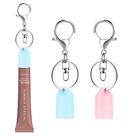 lezecur Keychain Cap Compatible with Summer Fridays 0.5 oz Lip Balm & LANGIGE 0.35 oz – Lip Balm Holder Keychain lip balm cap keychain