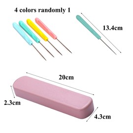 4 Pieces Hand Craft DIY Tool Set Slotted Kit Scrapbooking Tools with Storage Box for DIY Handicrafts Sewing and More (Random Color)