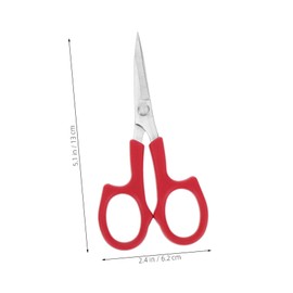 PACKOVE 2Pcs Stainless Steel Beauty Scissors with Curved and Straight Blades for Precise Eyebrow Beard and Facial Hair Trimming Lightweight Grooming Tool for Men and Women