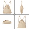 MilyaDE Straw Backpack Beach Bag Handmade Daypack Drawstring Bohemian Shoulder