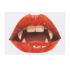 'Vampire Lips' Temporary Tattoo - Water Resistant, Skin-Safe, Non-Toxic Transfer