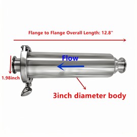 1.5" Tri Clamp Straight Wort Strainer