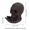 Backflow Incense Burner Purple Sands LED Light Skull Head Design