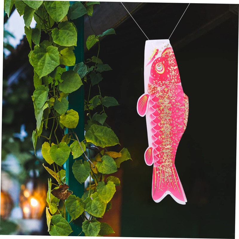 VICASKY Hanging Japanese Carp Windsock Flag 3d Embossed Fish Flags