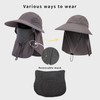 Harlang Fishing Hats Men Women Sun Bucket Hat Ponytail UPF