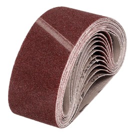HARFINGTON 3 x 21 Inch Sanding Belts, 24 Pcs 40 Grits Aluminum Oxide Abrasive Belt Sander File Belt for Woodworking, Metal Polishing, Knife Sharpener