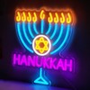 Hanukkah Neon Sign Decorations for Home, Happy Hanukkah Star of