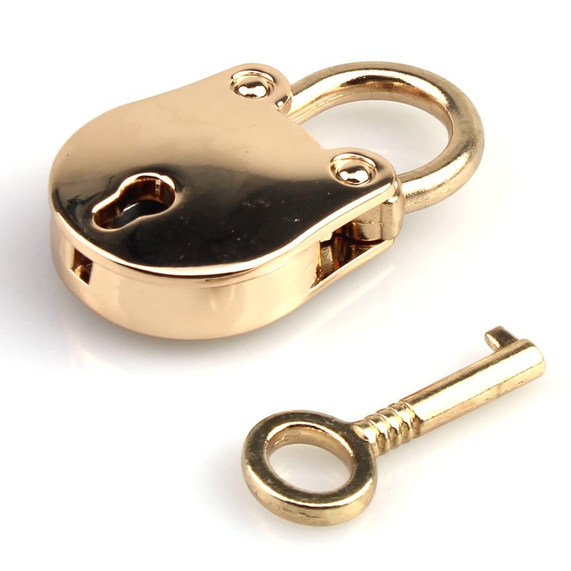 OZXNO 1PCS Vintage Mini Bear Padlock Key Lock Antique Style