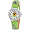 QBOS 4900001 Children's Watch Imitation Leather Football Learning Watch Analogue