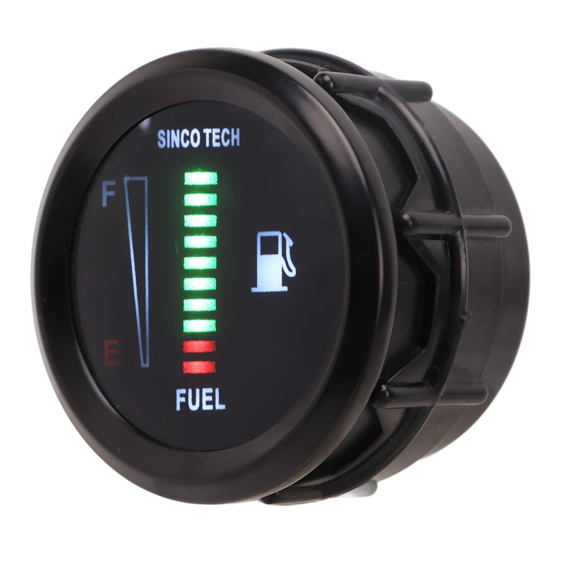 52mm Oil Fuel Level Gauge Meter Indicator LED Flashing Reminder