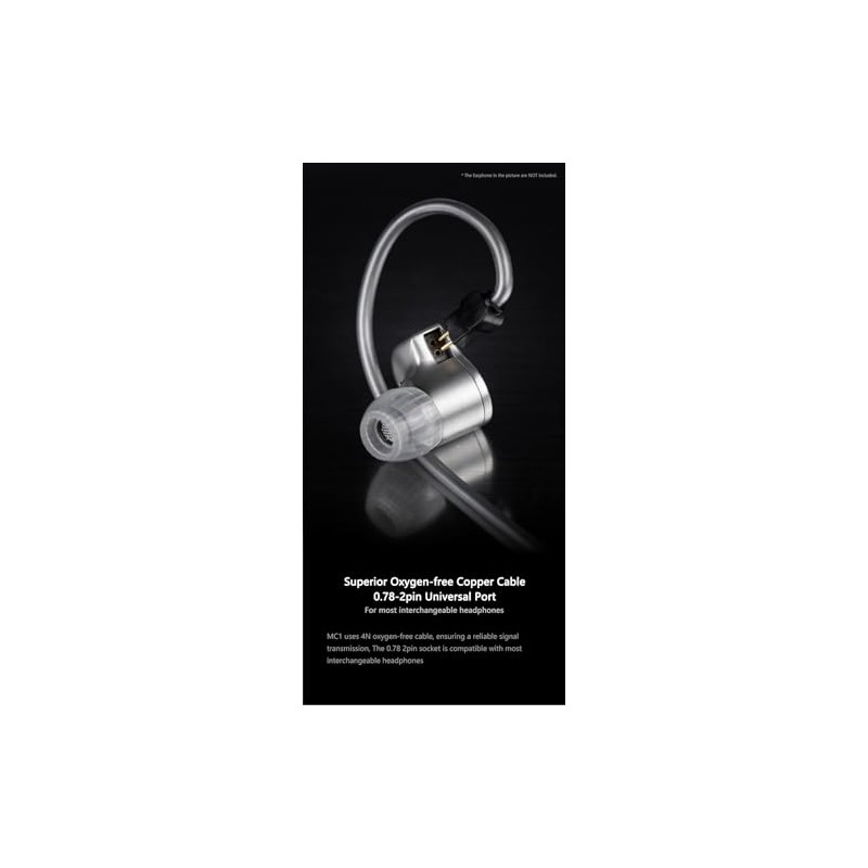 Moondrop MC1 - Cable de micrófono multiuso de 3,5 mm,