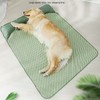 Dog Cooling Mat Breathable Portable Rattan Bed Pet Summer Sleeping