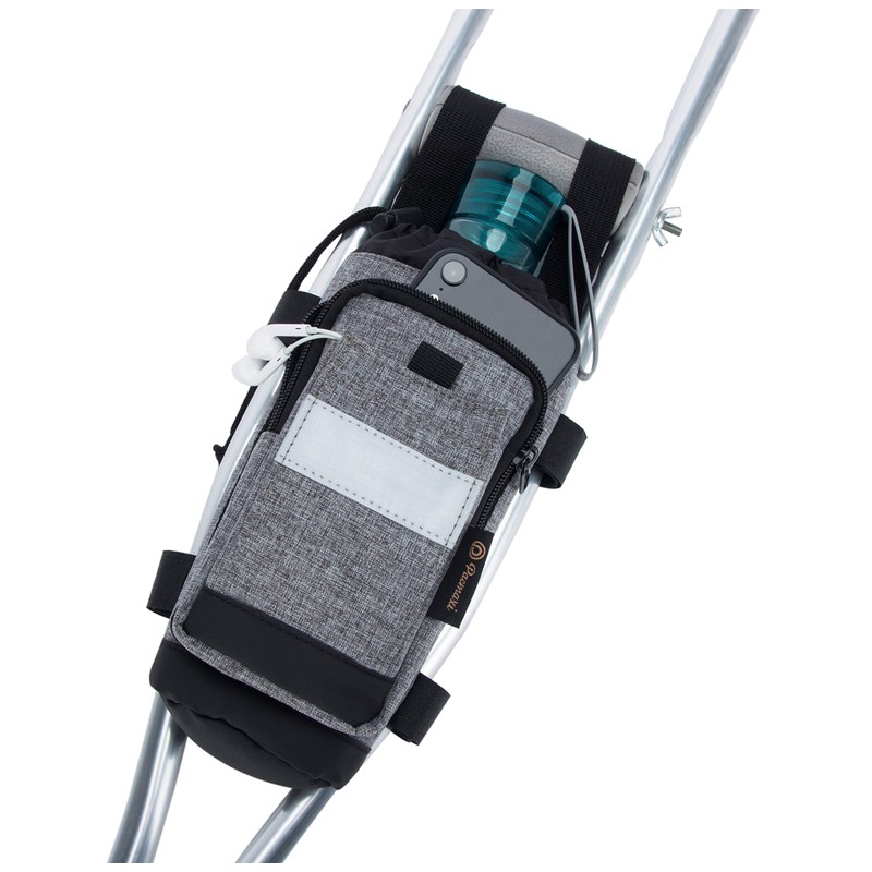 Crutch Bag Lightweight Crutch Accessories Storage Pouch with Reflective Strap