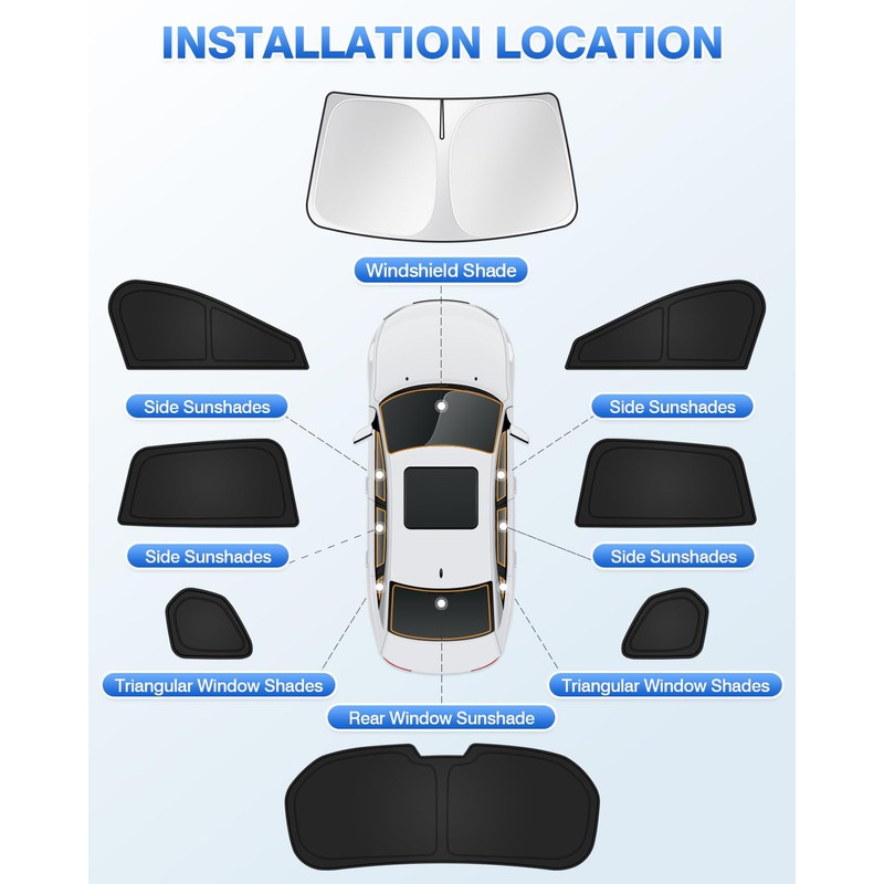 Sunshades for Mazda CX-50 2023-2025 2026 CX50 Accessories Windshield Sun