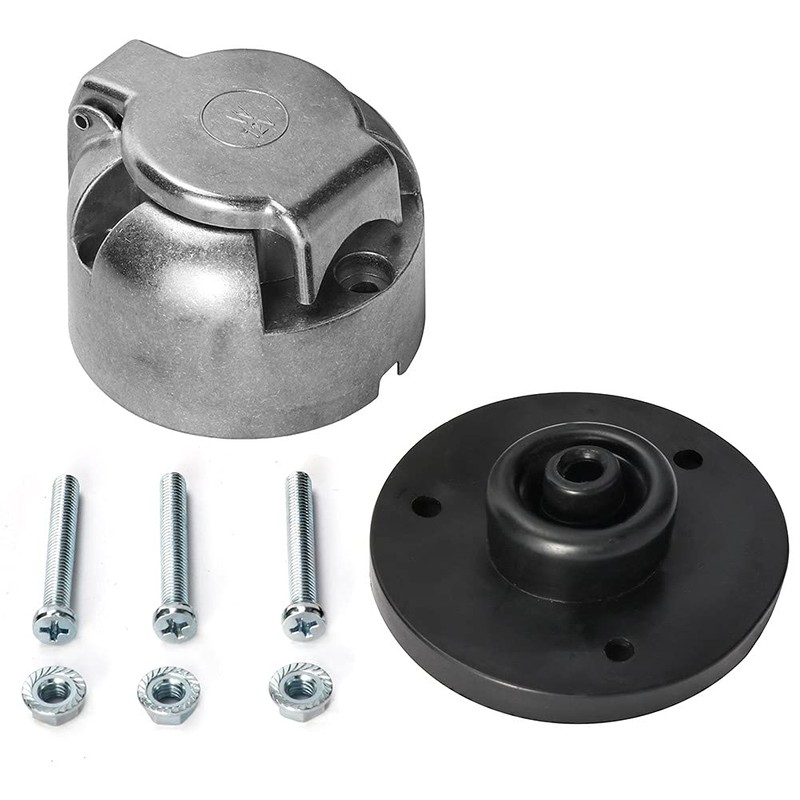 SmartSpec 7 Pin Metal Trailer Socket Connector Caravan Towbar Towing