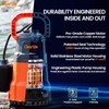 Cleartide Submersible Sump Pump with Tethered Float Switch, 1/2 HP