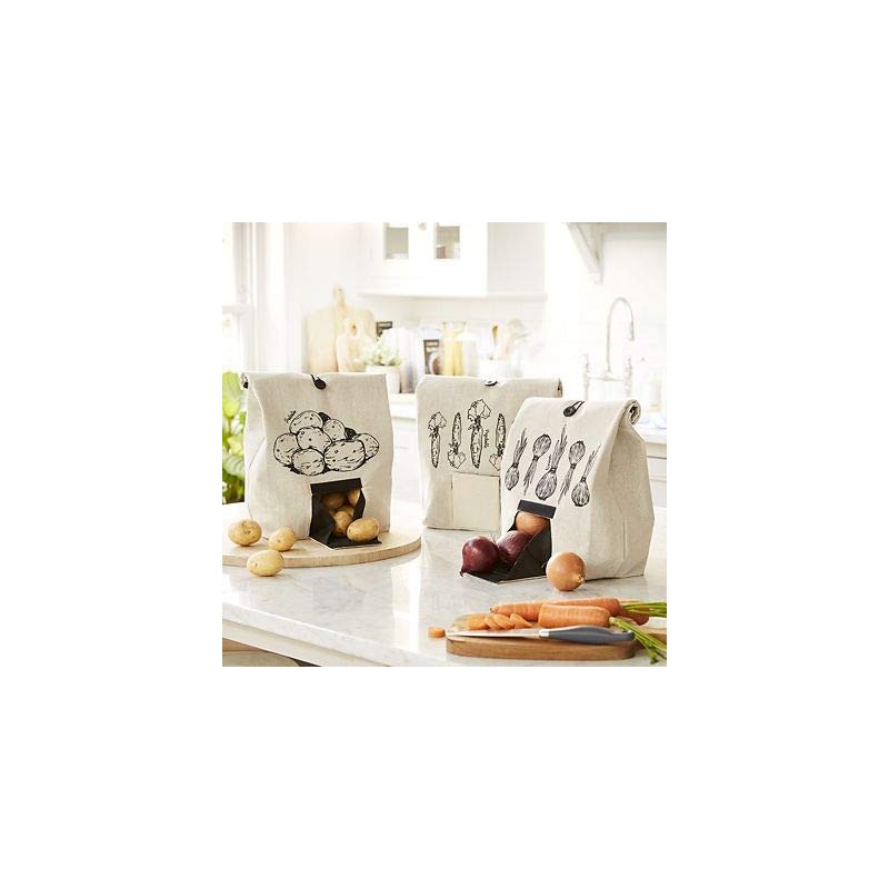 lakeland Vegetable Bag with Button Tie Closure 10L – Dispenses