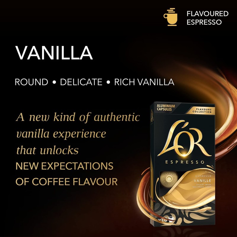 L'OR Espresso Caramel Flavour Coffee Pods X10 (Pack of 10,