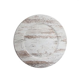 Charge It by Jay Birch Wood Finish Charger Plate Large 13” Decorative Melamine Service Plate for Home & Professional Dining Perfect for Events, Dinner Parties, Weddings, Catering, 1 Piece, Birch Wood