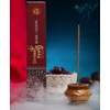 Divine Soul Incense Sticks –Rose & Oudh – 3 Pack Set with JRose Incense Burner – Floral & Earthy for Love, Harmony & Relaxation