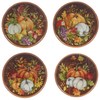 Certified International Harvest Blessings 8.5" Salad/Dessert Plate, Multicolor, Medium, Set