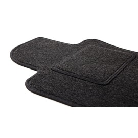 Wielganizator Driver's Velour Floor Mat Suitable for Ford Focus MK3 FL (2017-2020) Sedan, Estate, Hatchback Driver's Side Driver's Mat, Velour Floor Mat, Black, 1-Piece - Perfect Fit